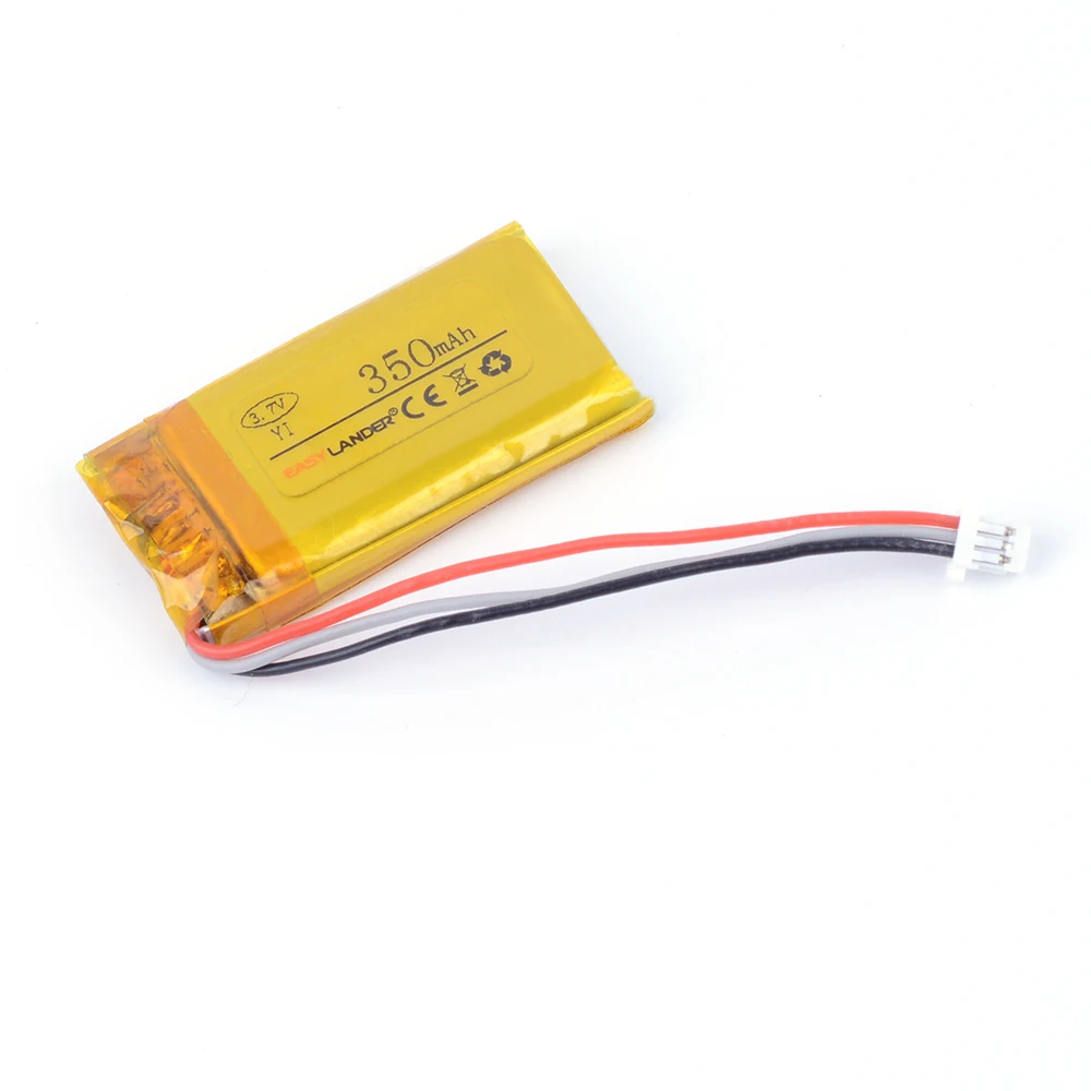 3.7V 350mAh Rechargeable li-Polymer  battery For Xiaomi YI Smart Car DVR battery Driving recorder DVR GPS MP3 MP4 toys CP5/21/36