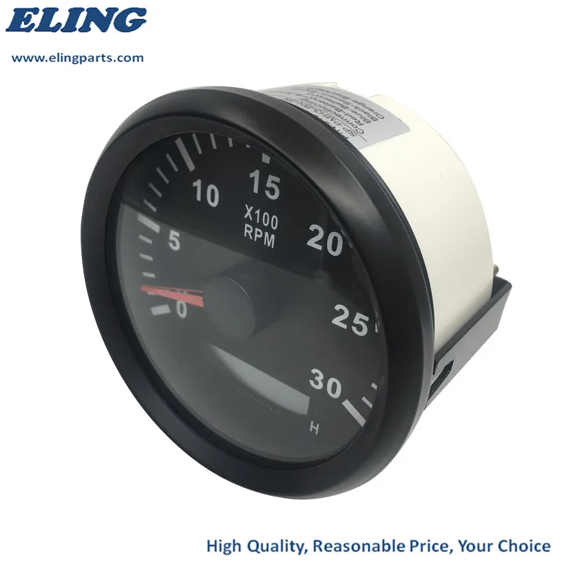 Универсальный Тахометр 85 мм для автомобиля лодки оборотов в минуту счетчик 3000