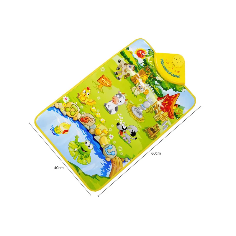 Детские игрушки, игровой коврик, забавные животные, пианино, развивающие игрушки для детей, мягкий интерактивный детский музыкальный ковер, детские игрушки 0-12 месяцев - Цвет: Animal carpet