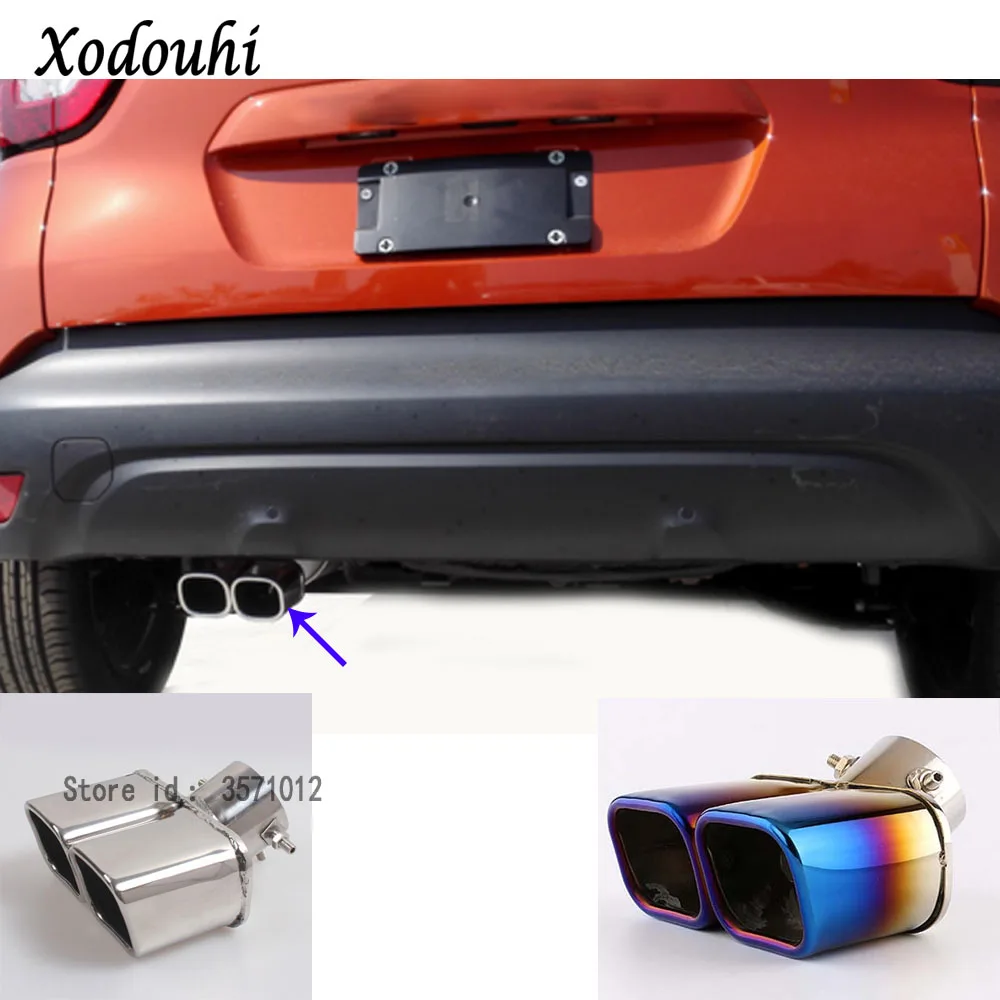 Для Renault Captur Kaptur 2015 2016 2017 автомобильный глушитель внешняя Концевая труба