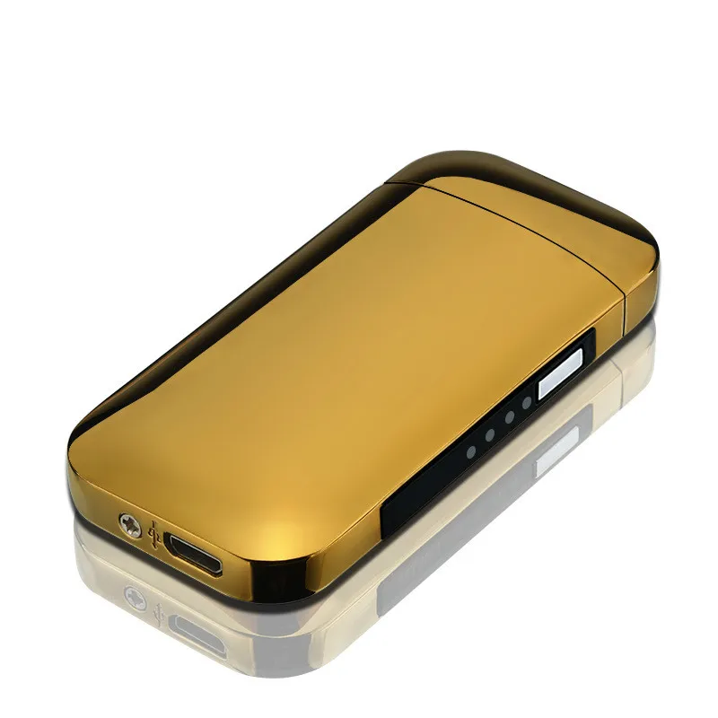 Новейшая металлическая ветрозащитная электронная Usb зарядка Зажигалка для