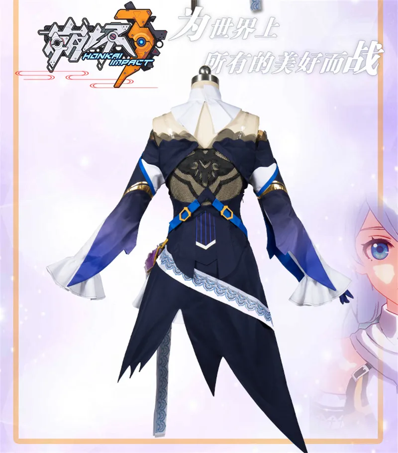 Игра Honkai Impact 3 Каллен каслана косплэй костюм платья для женщин полный комплект форма Синтетические Искусственные парики волос взр