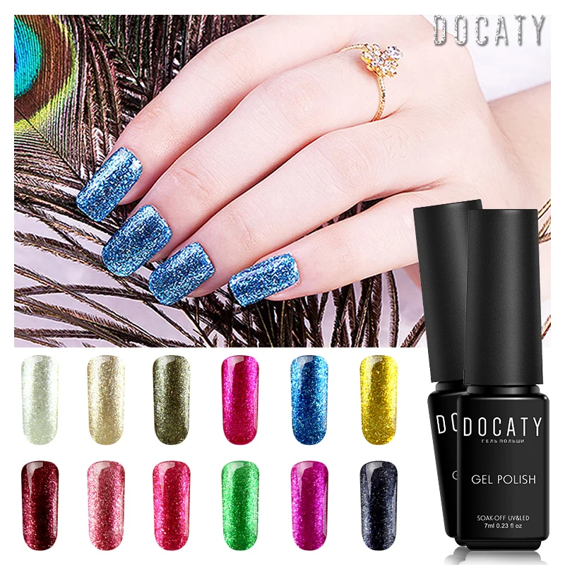 Docaty все для маникюра платины УФ гель лак набор ногтей UV Gel полу постоянный эмаль и