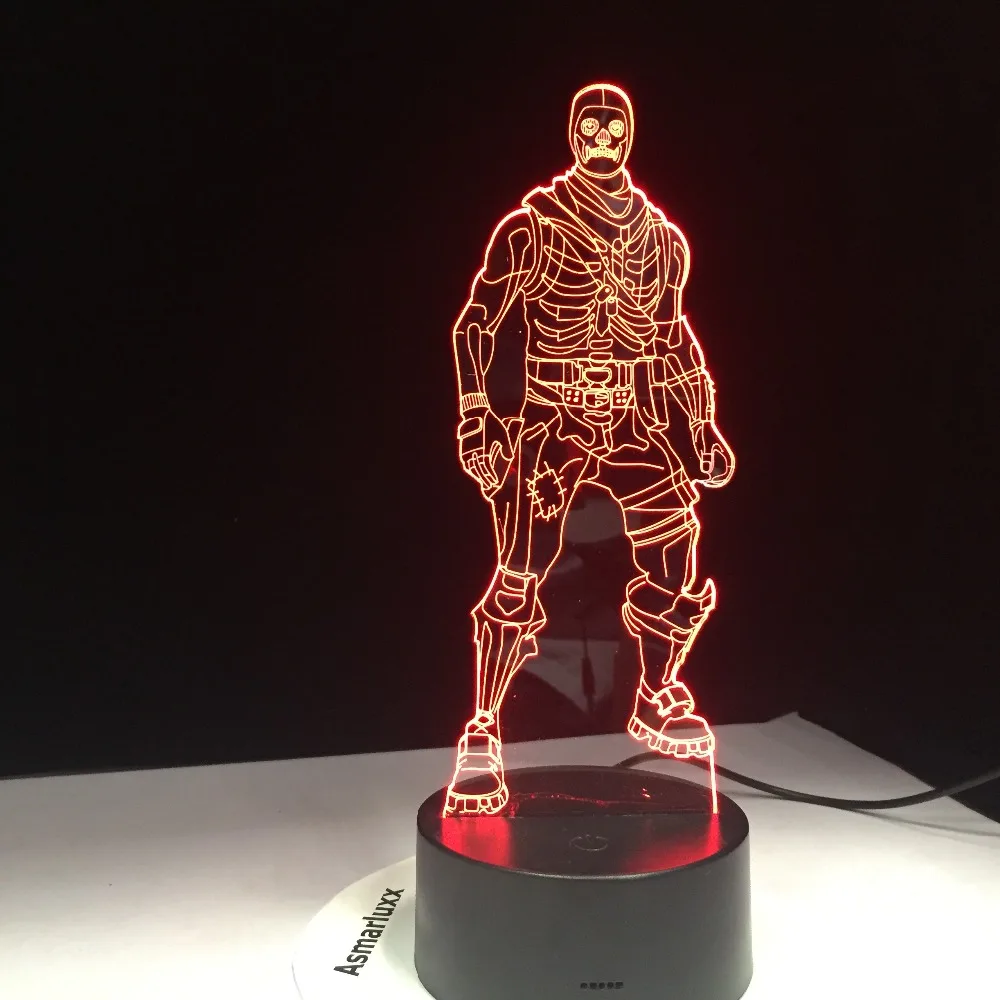 Прямая поставка Череп Новый Trooper 3D светильник светодиодный кожи битва ночные