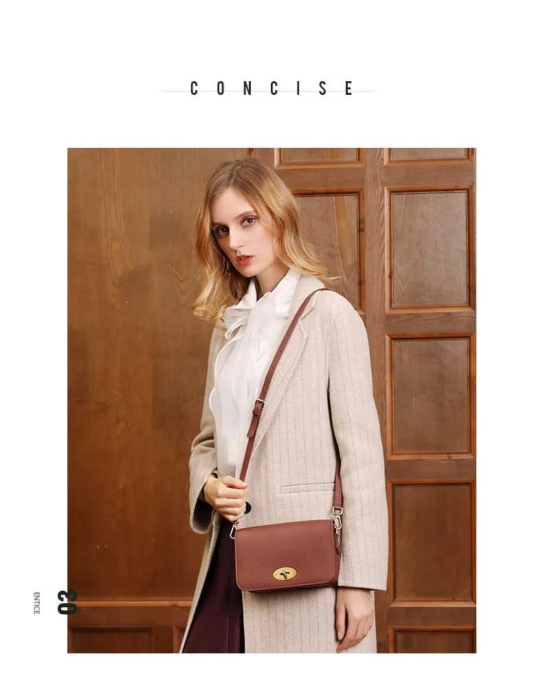 DIENQI Vintage Small Women Handbags New Fashion Female Genuine Leather Shoulder Messenger Bag Lady Crossbody Bag for Women
