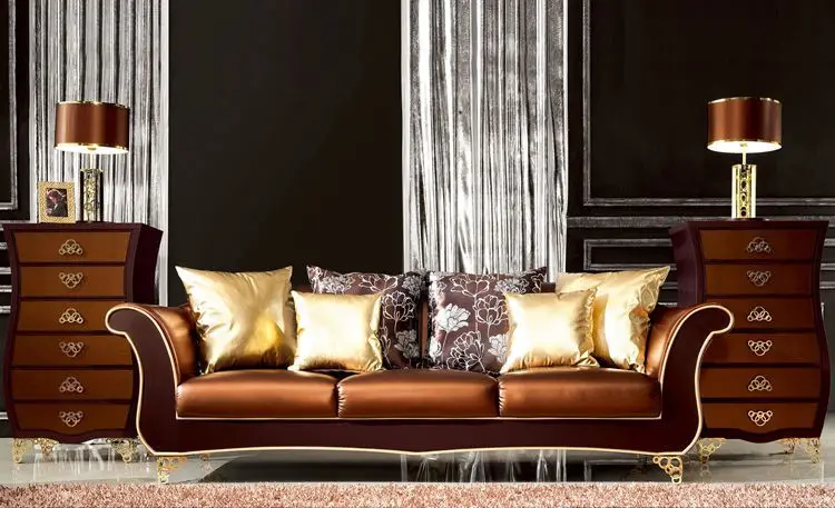 Итальянский дизайн мебель для дома кожаный диван секционные гостиная
