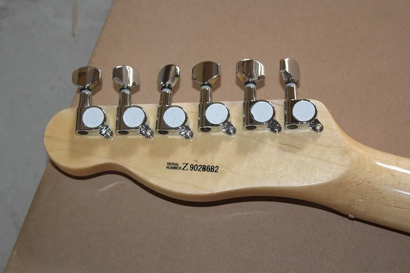 Бесплатная доставка Одежда высшего качества Полу Hollow BurlyWood F TL Гитары с Bigsby