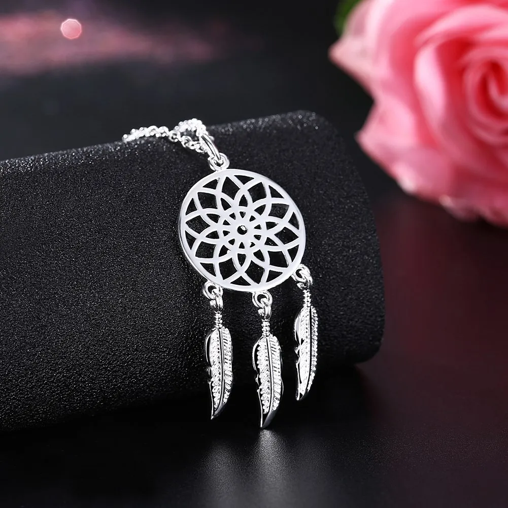 hollowed-out carved hanging feather orecchini pendenti colares women pour femme pendentif pendant joias marc Dahu Rico necklaces | Украшения