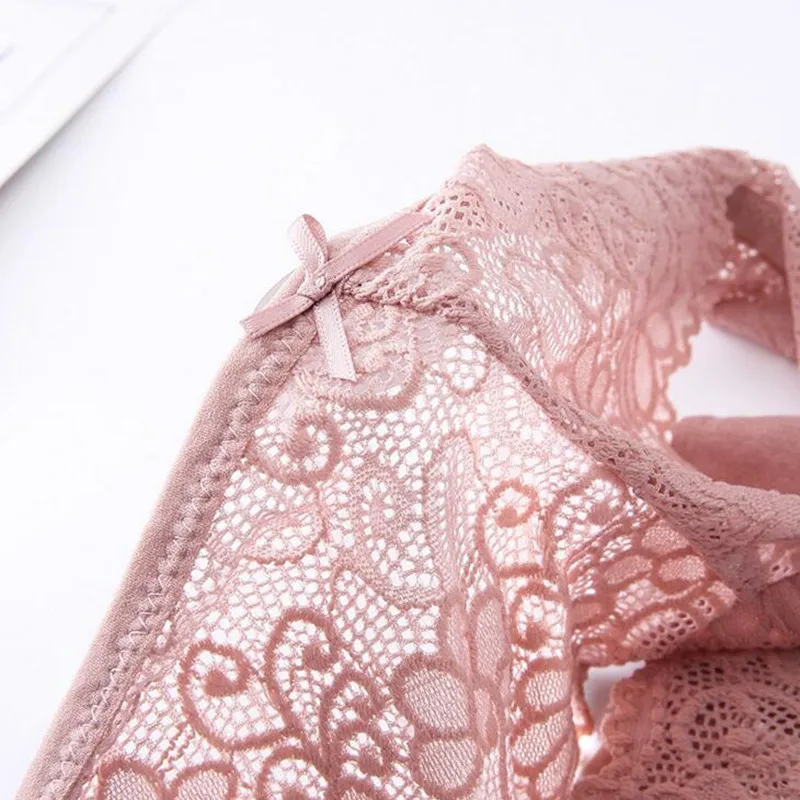 2019 супер кружевное Сексуальное Женское хлопковое бесшовное нижнее белье с