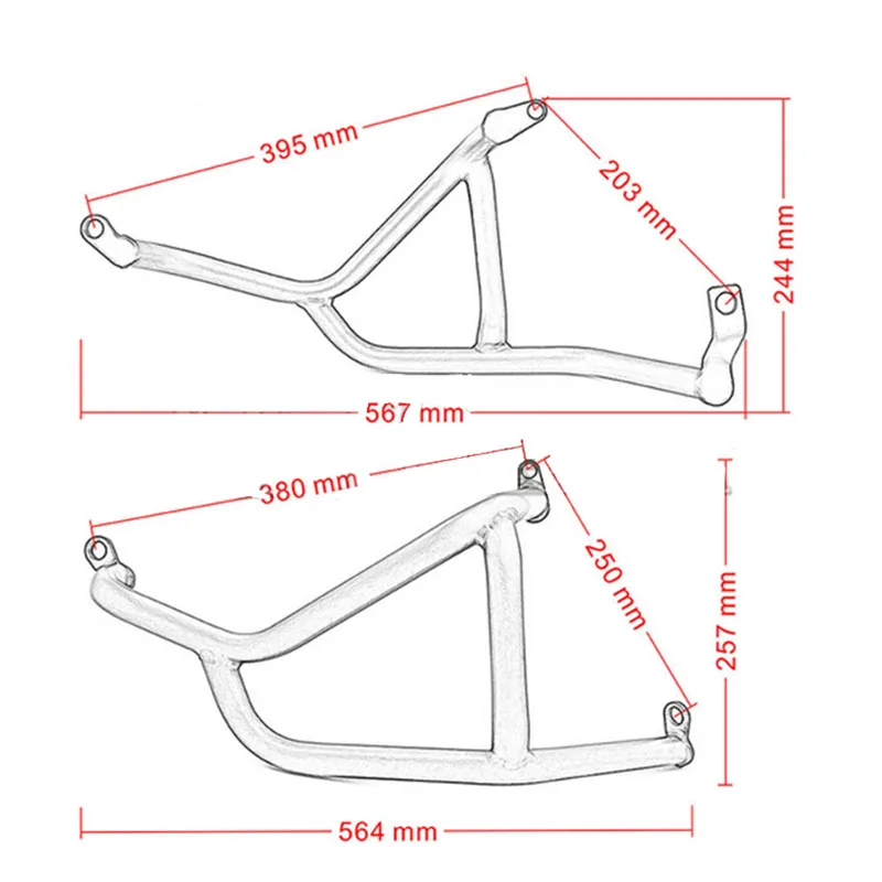 Аварии мотоцикла двигателя Запчасти Гвардии Protector Крушение Бар гвардии