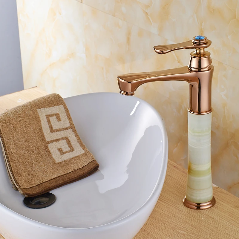COROTO новый кран для раковины с розовой Золотой Одной ручкой смеситель ванной