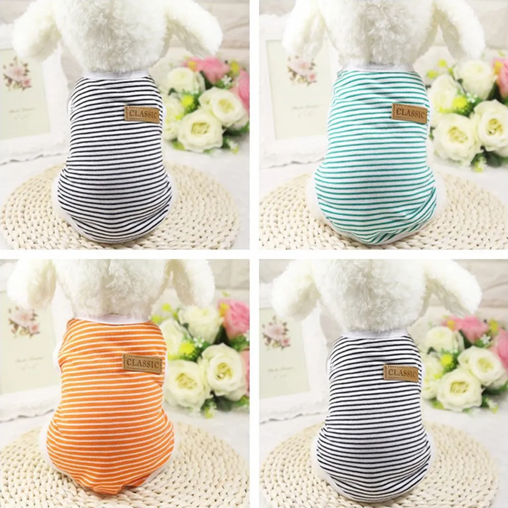 Новинка 2020 Модный классический жилет для собак и щенков футболка одежда в