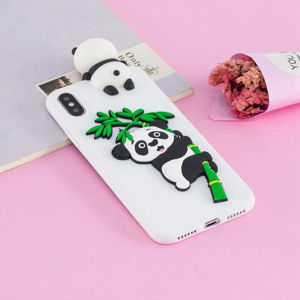 Прекрасный мультфильм 3D панда силиконовый чехол для samsung Galaxy S7 S8 S9 A3 A5 J3 J5 J7 ЕС A8 A6 плюс J4 J6 J7 чехол для телефона