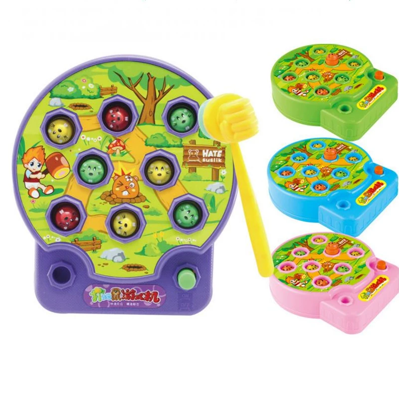 Новинка,, 4 типа, 1 шт., детская игрушка, Крот, хомяк, атака, Покемон, электронная музыка, Детская Семейная Игра, развивающая игрушка, подарок для детей