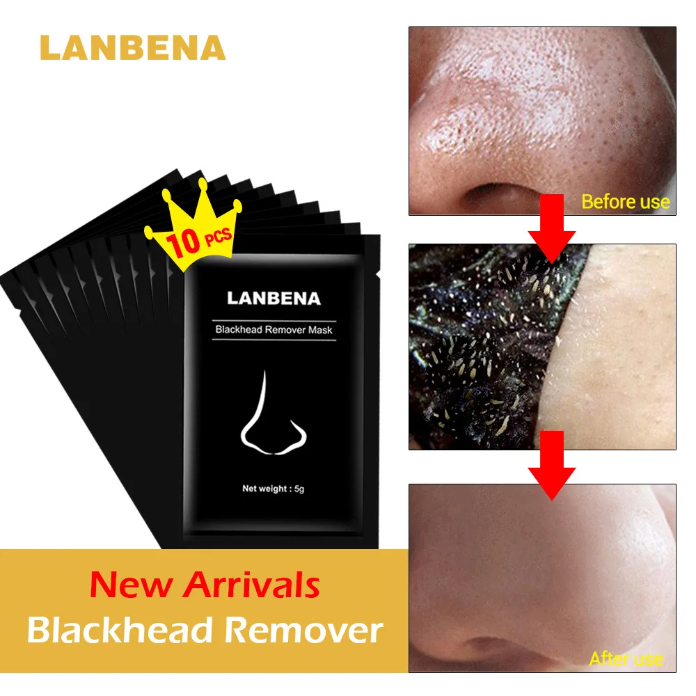 LANBENA 10 шт. удаление угрей носовая черная маска что обеспечивает глубокое очищение
