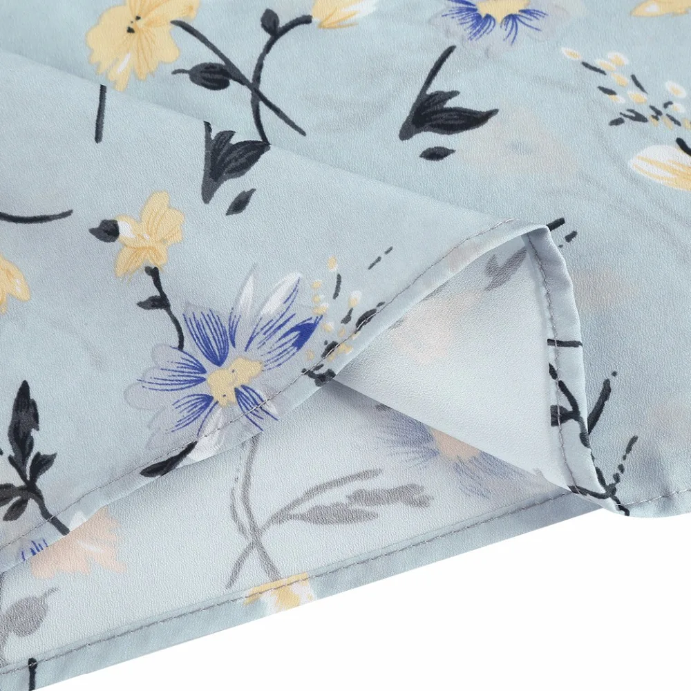 2017FUNOC одежда шифоновая блузка для женщин с рюшами рукава рубашки на шнуровке