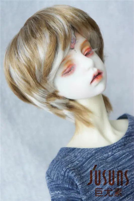 JD192 1/3 модный короткий синтетический мохеровый парик SD BJD кукла парик природа мальчишеский 8-9 дюймов аксессуары для кукол