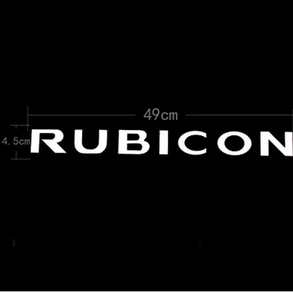 Sansour 2 шт. спортивный Двигатели для автомобиля капот крыло сторона "Rubicon" характер Стикеры Наклейка виниловая для Jeep Wrangler Unlimited TJ JK