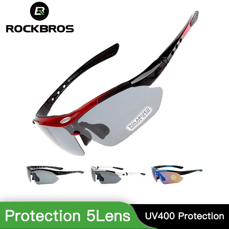 ROCKBROS поляризационные спортивные мужские солнцезащитные очки дорожные