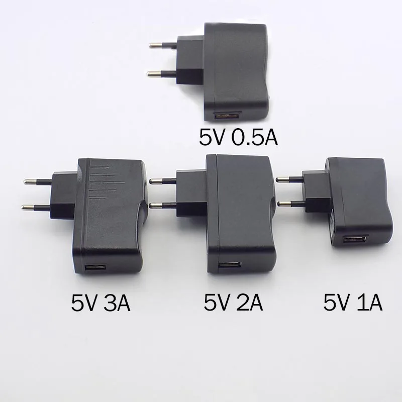 5V 0.5A 1A 2A 3A Micro USB Зарядное устройство стены переменного тока в постоянный ток зарядки Универсальный USB Мощность адаптер питания 100 V-240 V Выход телефон Мощность банка