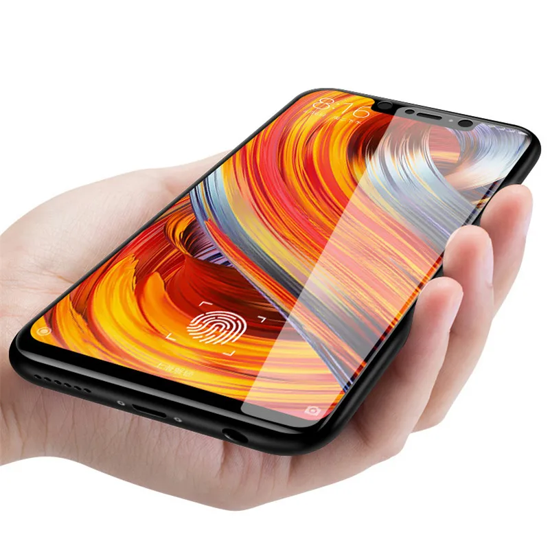 Full Cover Tempered Glass for Xiaomi Redmi 4X Note 5 Plus 4 4a 5A S2 Screen Protector Mi 8 SE 6 6X 5X 5C Mix 2S 2 + 3D Back Film |