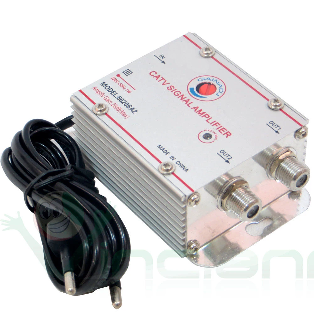 

2 Ways 20db CATV TV Antenna Signal Amplifier Booster Splitter (Eueope Plug)