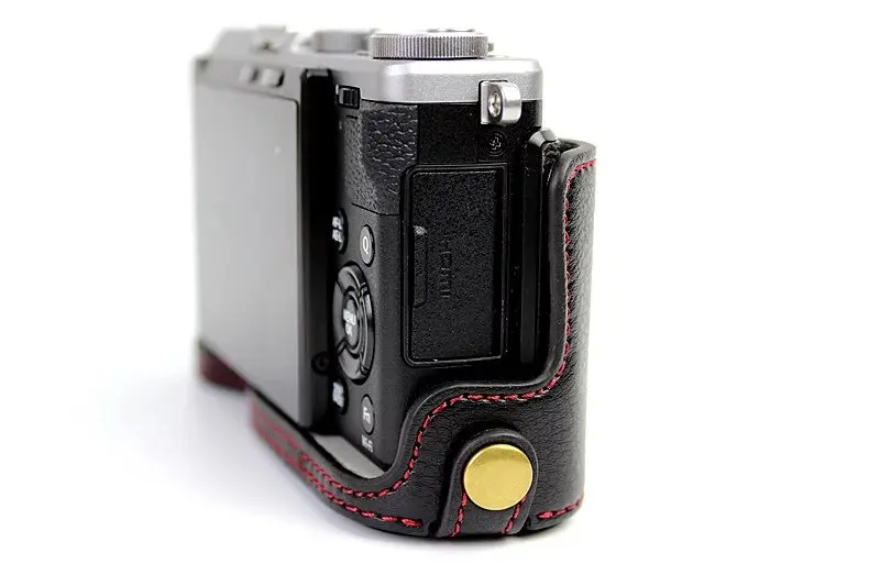 Чехол для камеры из натуральной кожи, чехол для FujiFilm Fuji X70 X-70, профессиональная Нижняя крышка