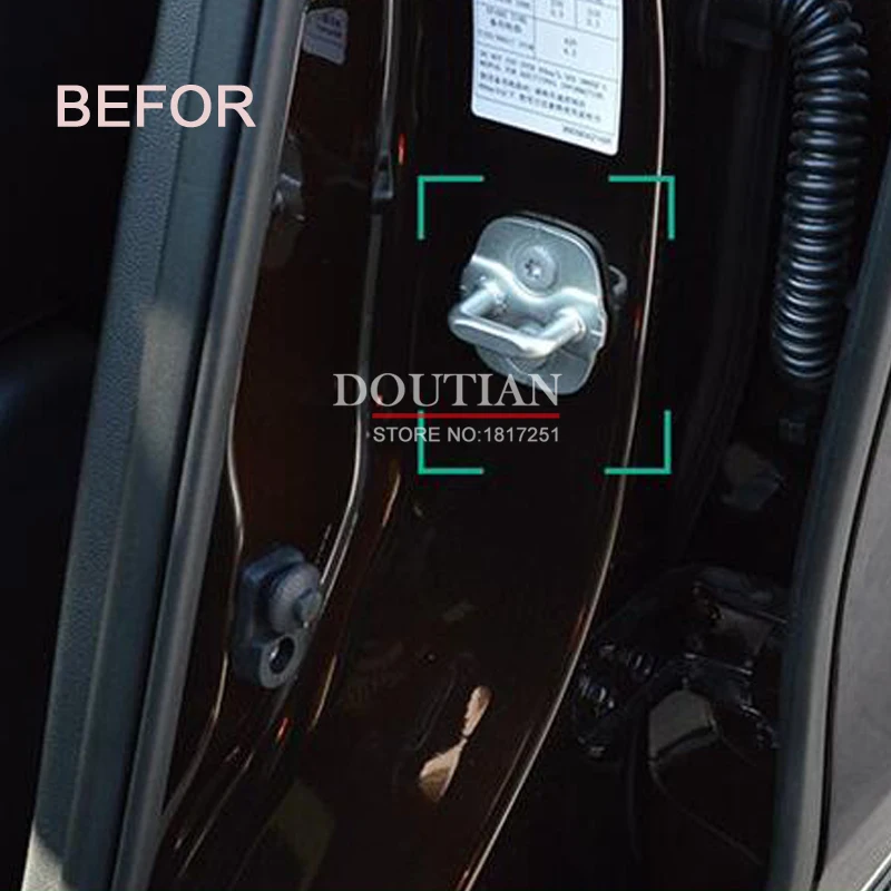 Новый 3D замок двери из нержавеющей стали Защитная крышка для Renault Koleos Kadjar 2017 2018