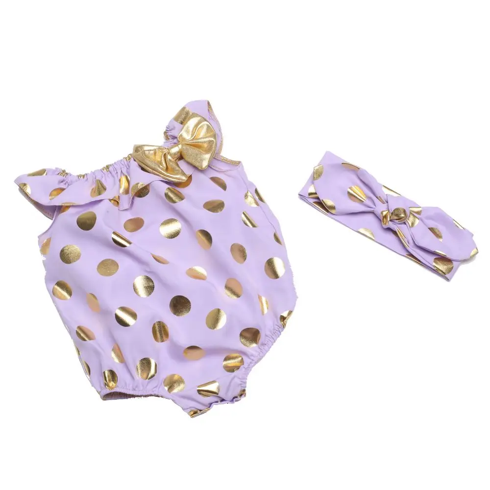 Мятный Детский комбинезон в горошек для девочек костюм Аква с оборками маленьких