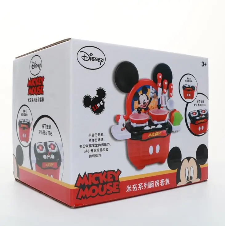 Disney LED кухонные игрушки Микки и Минни ПВХ принадлежности для обучения на день