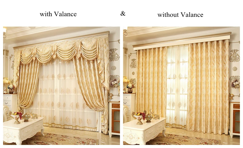 Европейские золотистые королевские Роскошные жаккардовые шторы для спальни, оконные шторы для гостиной, элегантные шторы, европейские шторы