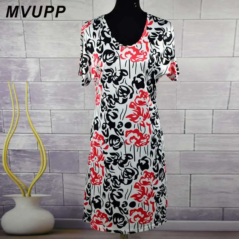 MVUPP мать и дочка платья пастырской цветочные печати с коротким рукавом винтажное