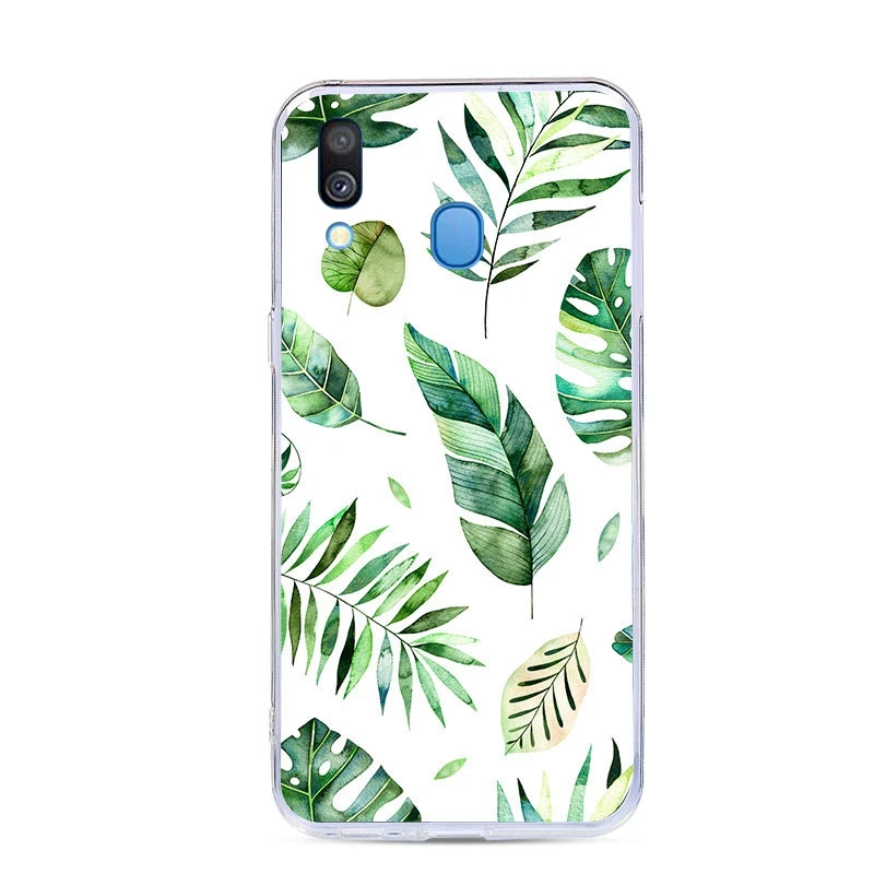 Прозрачный чехол для Samsung Galaxy A40 A 40 A405 SM-A405F A405F силиконовый с узором мягкий TPU 5 9