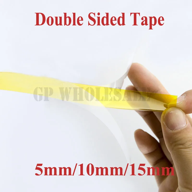 

Promotion 3pcs/lot 5mm/10mm/15mm Brown Double Faced Towers Glue High Temperature Polyimide Double-sided Adhesive Tape