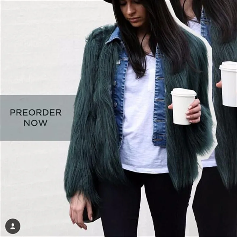 Европейский и американский жакет-пальто из искусственного меха для женщин, длинный ворс, короткий стиль, модный тренд весны.