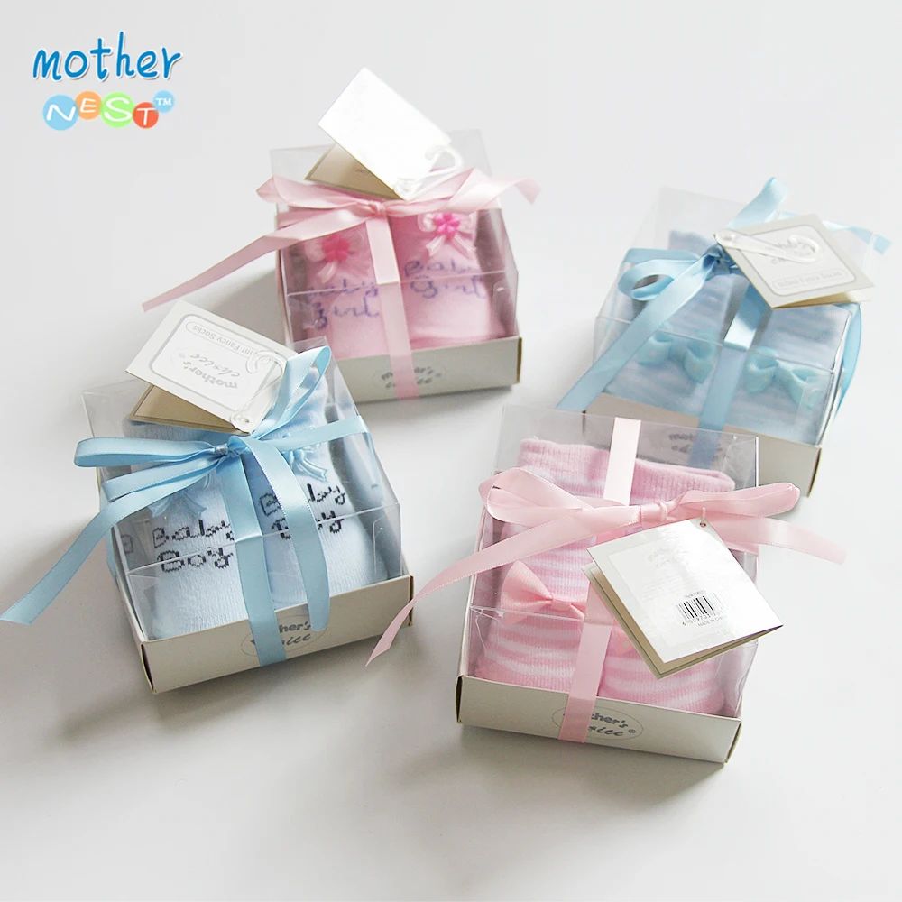Mother Nest Cotton Newborn Baby Gift Socks 0-6 months Striped Pattern Bow Toddler Girls &amp Boys Ankle Children Cheap Stuff | Детская