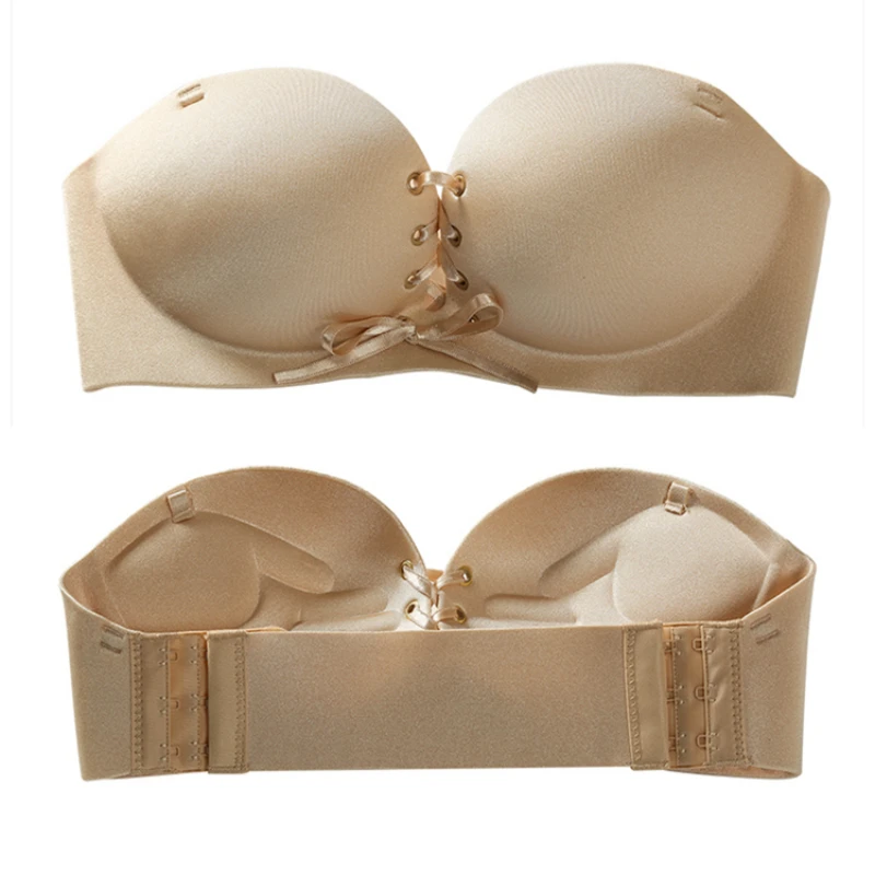 Женский бюстгальтер без бретелек с мягкими чашечками|seamless bra|bras for womenpadded bra |