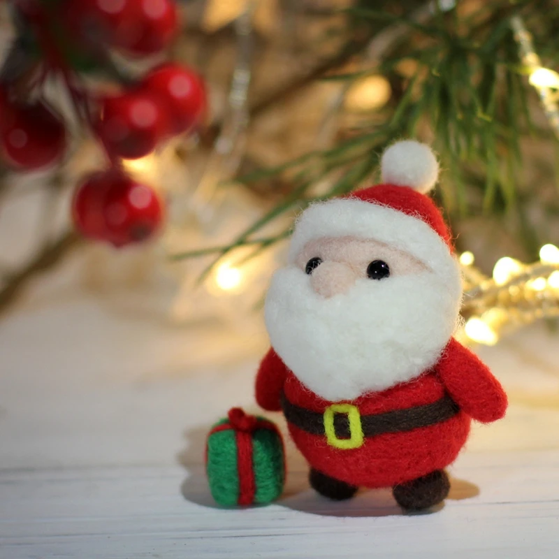 NEW 1pcs Handmade doll material package Deer Shiba Inu Kawaii Santa Claus Birthday Gifts Kids Toys Toy s for Children Peluche | Игрушки и
