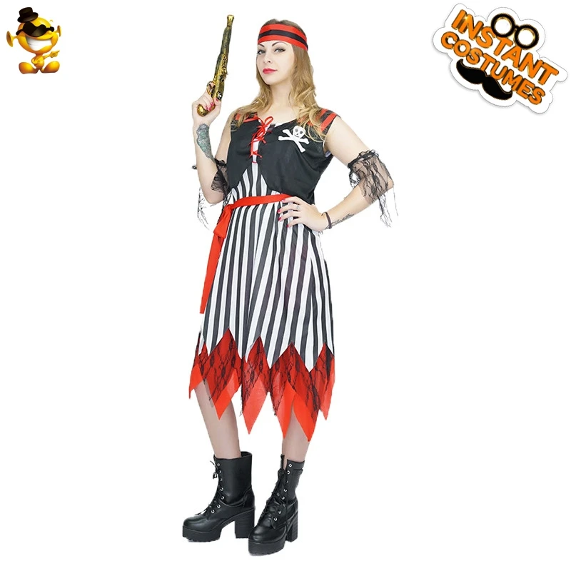DSPLAY пиратский женский костюм для вечеринки крутой классический маскарадный