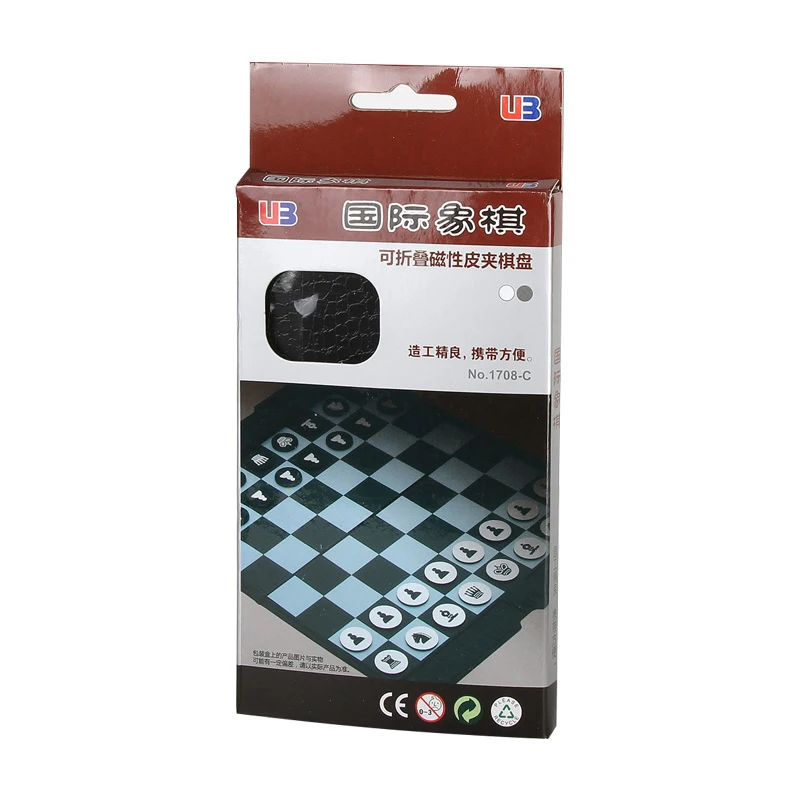 High Quality Chess Game Set Purse of International Magnetic Chessman Folding Chessboard Pieces BSTFAMLY I18 |