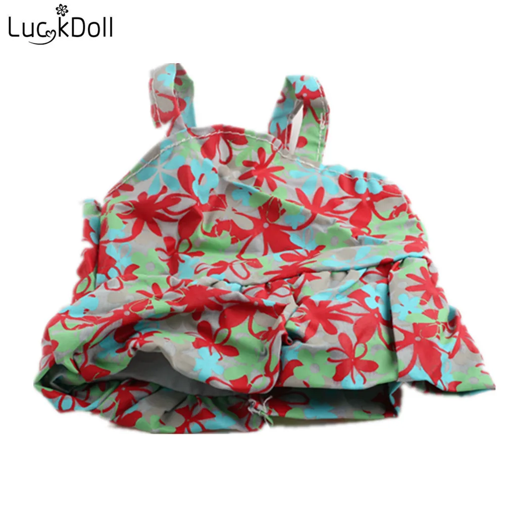 LUCKDOLL Высокое качество платье подходит 18 дюймов Американский 43 см Кукла одежда аксессуары, игрушки для девочек, поколение, подарок на день рождения