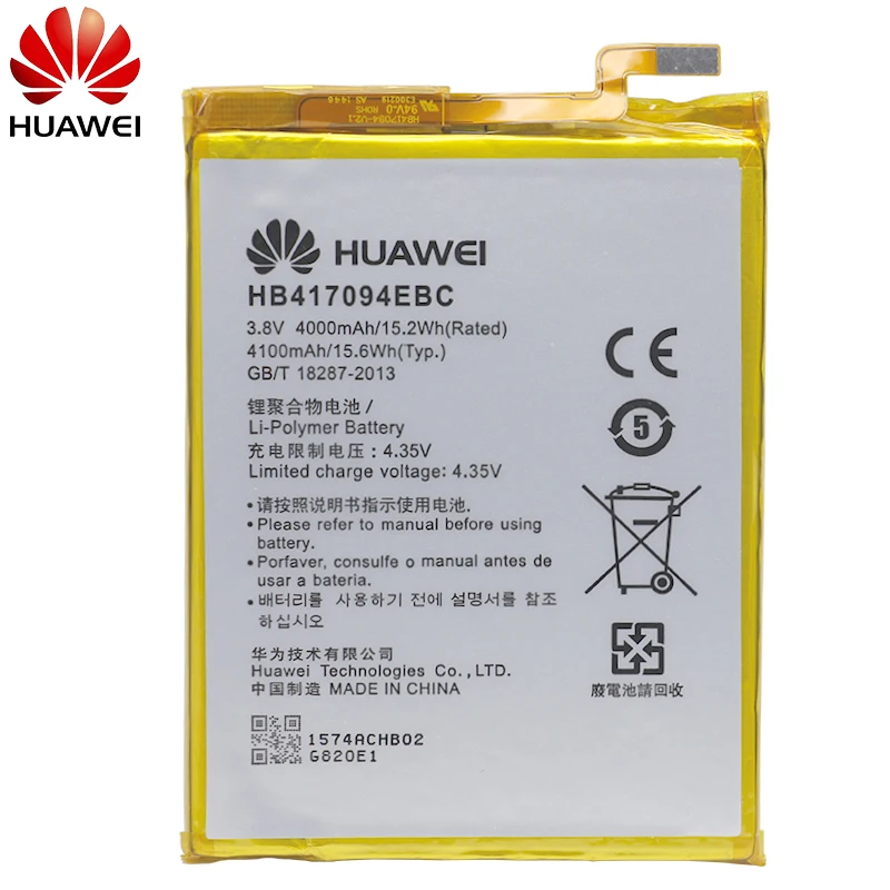 Hua Wei сменный аккумулятор для телефона HB417094EBC для huawei Ascend mate 7 MT7 TL00 TL10 UL00 CL00 4000/4100mAh Бесплатные инструменты