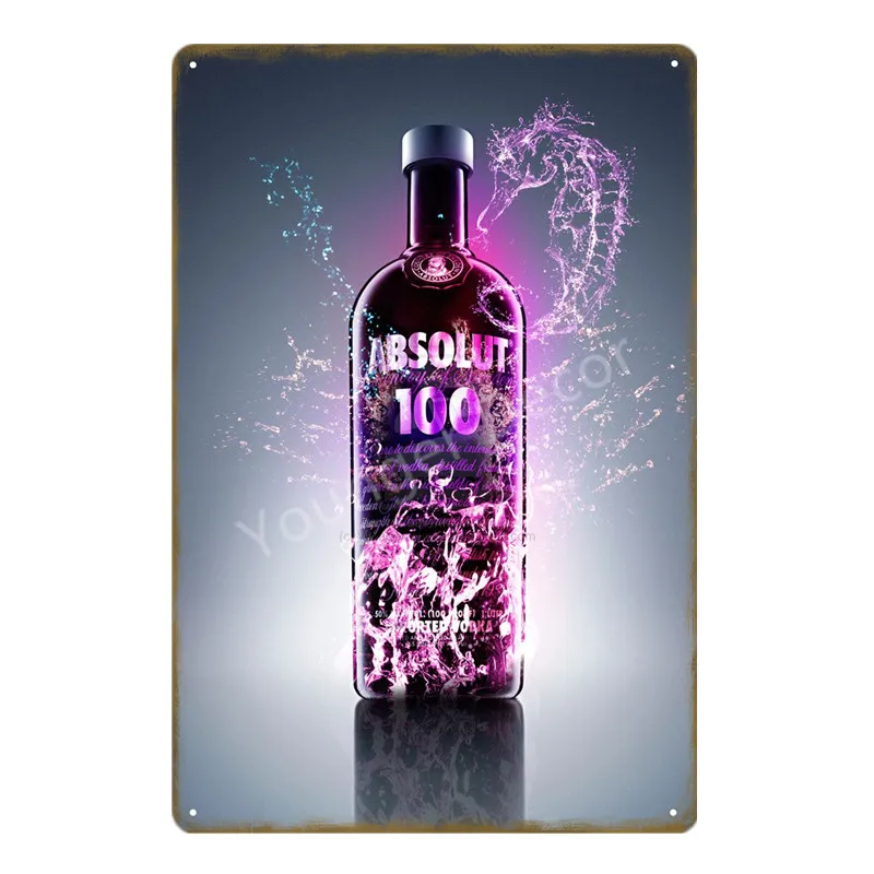 Absolut водка металлическая жестяная вывеска страна ШВЕЦИЯ Пиво Вино стены искусства печати железа плакат Винтаж Бар Паб домашний декор табличка YA205 - Цвет: SKU1303C