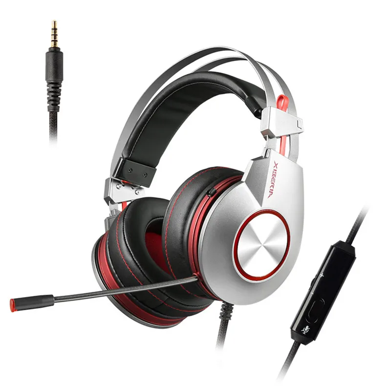 Оригинальная игровая гарнитура Xiberia K5 для PS4, новинка, xbox One, с USB+ 3,5 мм/USB 7,1, игровые наушники, PC Gamer, гарнитура с микрофоном, Led Ligh - Цвет: 3.5MM