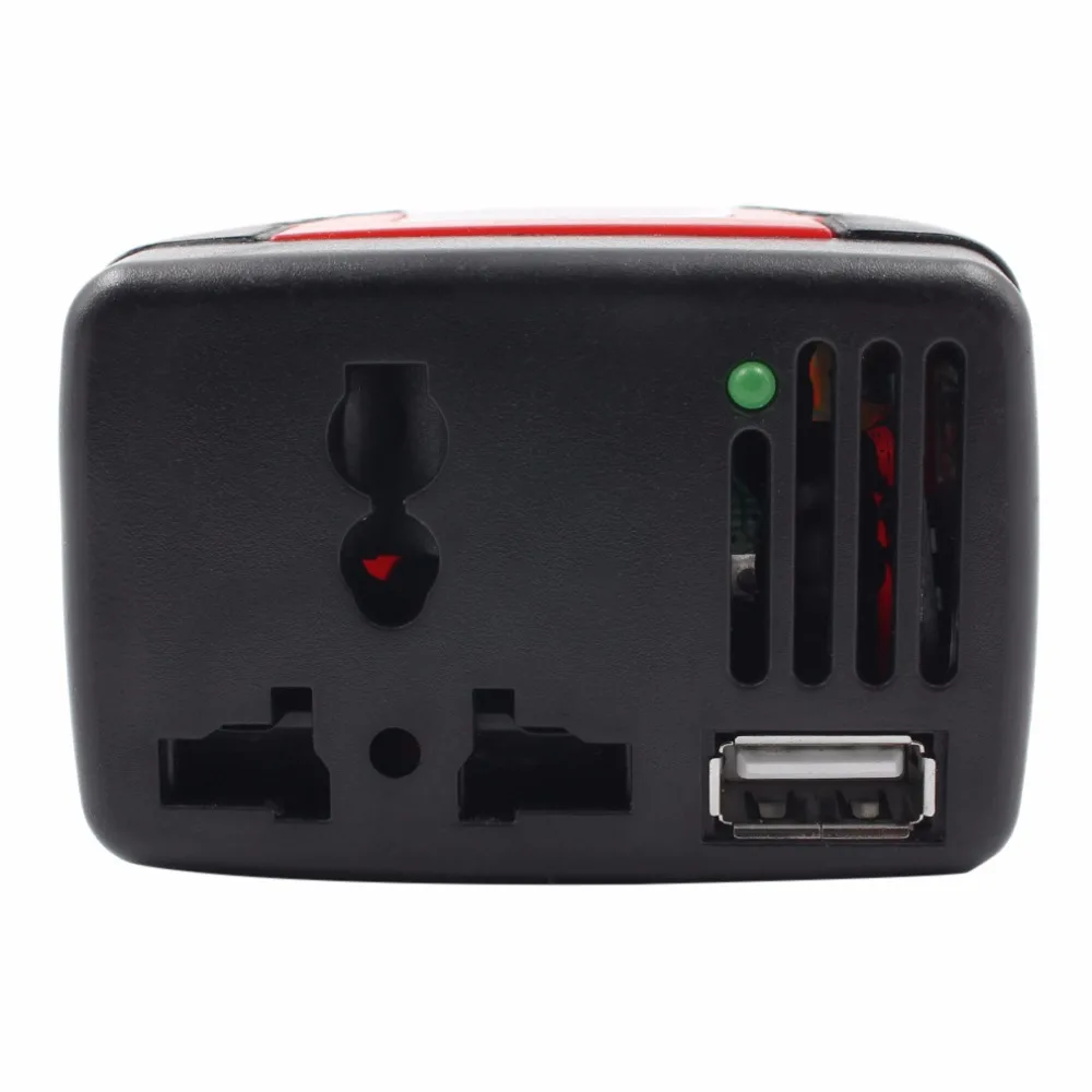 1pcs DC 12V input voltage and AC 220V output 150W car power inverter with USB port Top Sale | Обустройство дома