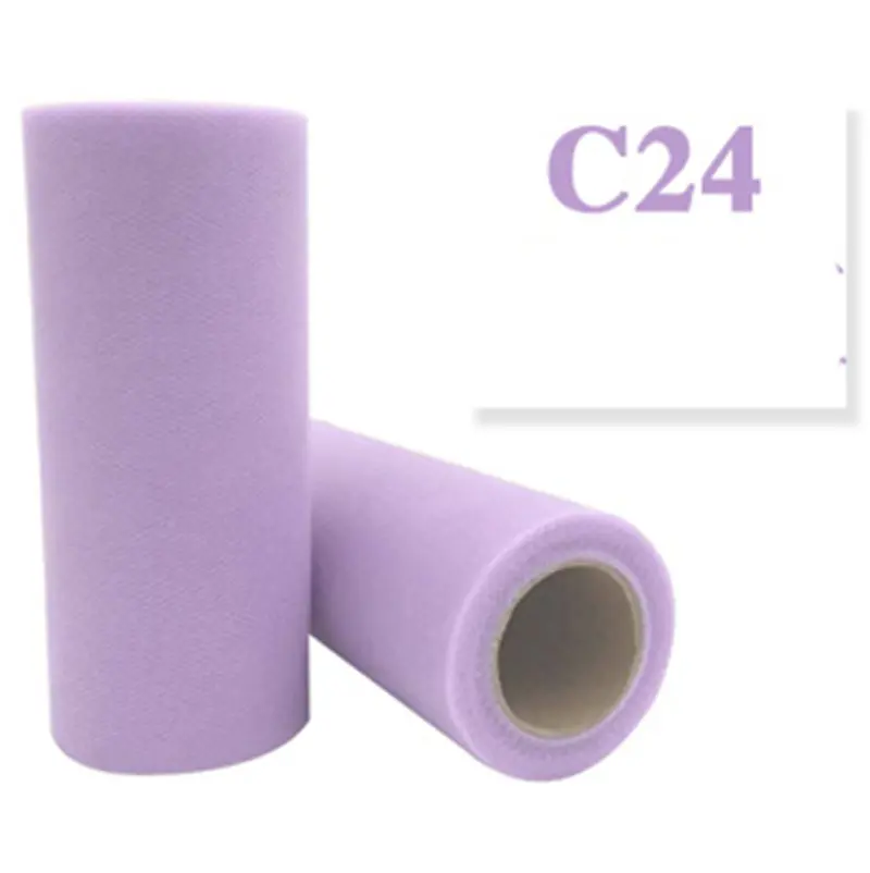 TC01-C24 Рулон тюля, 5 см, 15 см, 25 ярдов, украшение на день рождения, свадьбу, катушку, пачка, подарочная упаковка, сделай сам, Детская рубашка, товары для мероприятий - Цвет: TC01-C24