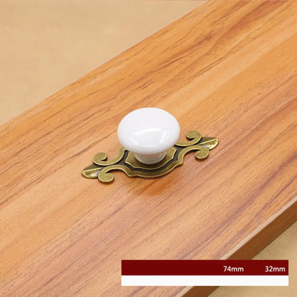 Новая мода винтажная прокладка из сплава керамические шкаф 1005 ручки одно