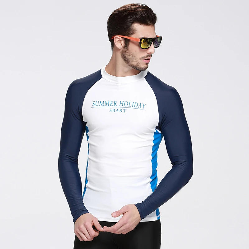 2017 Горячая Распродажа длинный рукав купальный костюм Рашгард мужская женская