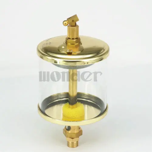 1/8" BSP Außendurchmesser x 1-1/4" Außendurchmesser Messing Anblick Schwerkraft Tropfzufuhr Öler Öler Ölbecher für Hit Miss Motor – Detail 6
