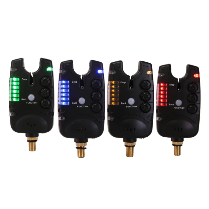 

6 LEDs Fishing Bite Alarm Pesca Indicator Adjustable Tone Volume Sensitivity Loudly Sound Outdoor Shone Fishing Accessories
